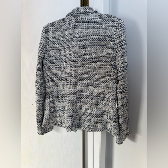 L'AGENCE Kenzie Double Breasted Tweed Blazer - Picture 5 of 7